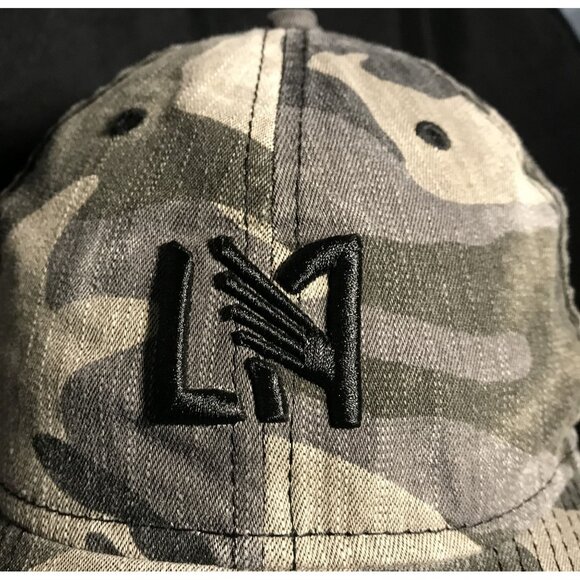LA Los Angeles Football Club Camo New Era 9Twenty Adjustable Hat Cap Embroidered - Picture 4 of 8